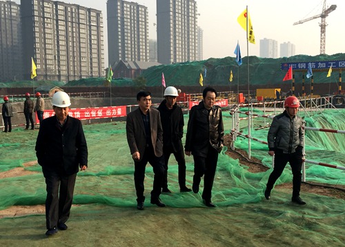 大秦置業(yè)公司提速推進(jìn)藍(lán)山水岸項目建設(shè)