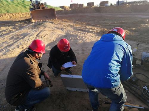 陜煤建設(shè)銅煤公司第八項(xiàng)目部承建的靖神鐵路孟家灣站臺(tái)維修車(chē)間綜合物資倉(cāng)庫(kù)完成工程樁試樁檢測(cè)