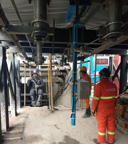 陜煤建設機電安裝公司施工的冶坪煤礦架空乘人裝置試運行正常