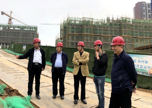 陜煤集團(tuán)戰(zhàn)略規(guī)劃部檢查指導(dǎo)藍(lán)山水岸項(xiàng)目