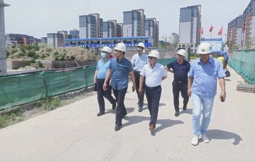 集團領(lǐng)導王寧蒞臨大秦山水逸境項目檢查指導工作