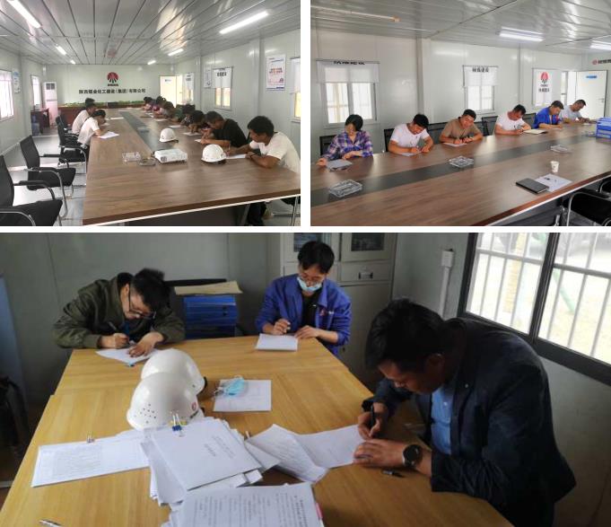 陜煤建設綠宇公司“逢查必考”、“逢會必考” 提升全員安全素質