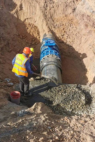 陜煤建設(shè)路橋分公司小保當(dāng)一、二號礦井復(fù)用水輸水管道（一期）工程順利完工