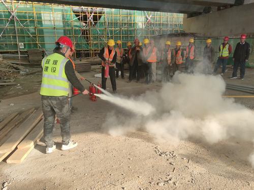 咸陽分公司第六項(xiàng)目部積極開展消防演練活動