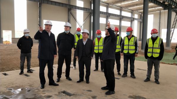 榆林城投集團黨委書記、董事長、總經(jīng)理郝君一行深入陜煤建設(shè)榆林公司杭蕭綠色鋼結(jié)構(gòu)產(chǎn)業(yè)制造基地項目檢查指導(dǎo)工作