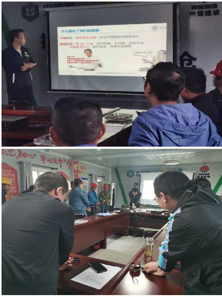 陜煤建設天工公司中儲糧項目部實戰(zhàn)演練預防鑄健康