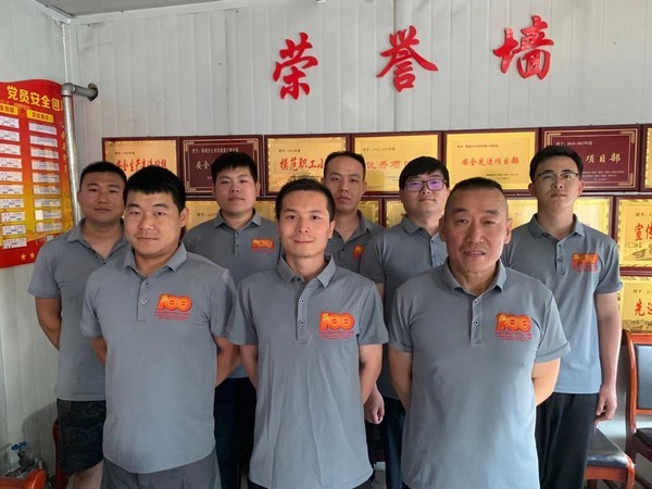 陜煤建設韓城分公司安裝三項目部“三顆紅心”獻禮建黨百年