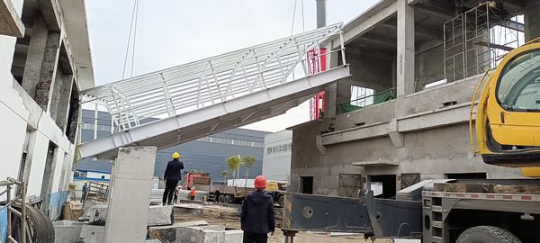 陜煤建設天工公司施工的小保當新增排矸系統工程主體結構順利完工