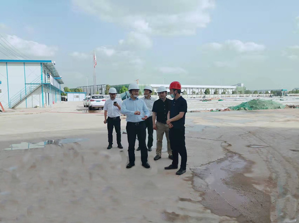 成都市金堂縣委常委、統(tǒng)戰(zhàn)部部長(zhǎng)朱和金一行蒞臨四川龐源成都智能制造項(xiàng)目檢查指導(dǎo)工作