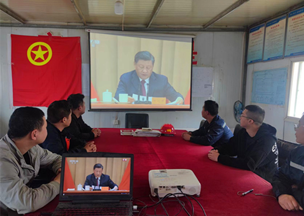陜煤建設(shè)礦建三公司組織收看慶祝中國共青年團(tuán)成立100周年大會