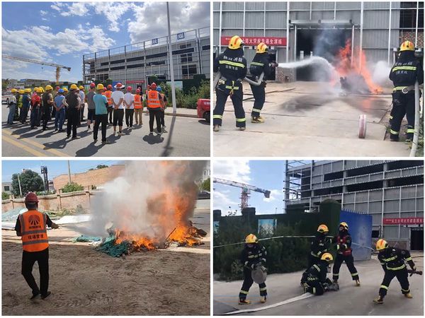 陜煤建設(shè)天工公司土建十一部通過(guò)消防應(yīng)急演練，握緊消防安全戒尺