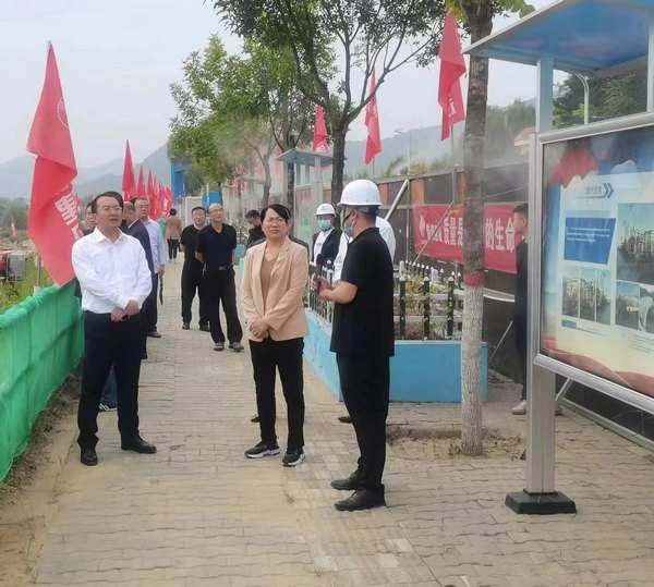 綏德縣委常委、副縣長苗立群一行蒞臨綏德縣第二凈水廠項目檢查指導(dǎo)工作