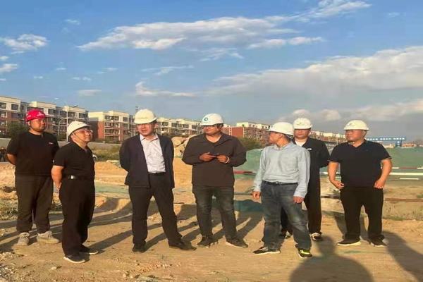 包頭市東河區(qū)副區(qū)長楊建軍一行蒞臨陜煤建設(shè)天工公司中潤府（一期）項目指導(dǎo)工作