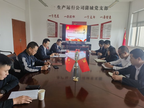 陜煤建設(shè)洗選煤運(yùn)營(yíng)公司神渭蒲城運(yùn)營(yíng)項(xiàng)目部： 開展“黨員帶頭查安全 排查隱患防風(fēng)險(xiǎn)”主題黨日活動(dòng)