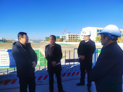 榆林市副市長沈效功一行蒞臨榆林市第八中學遷建項目調(diào)研指導工作