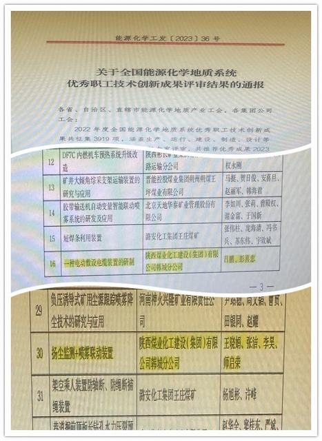 陜煤建設(shè)韓城分公司：2項！再獲國家級榮譽