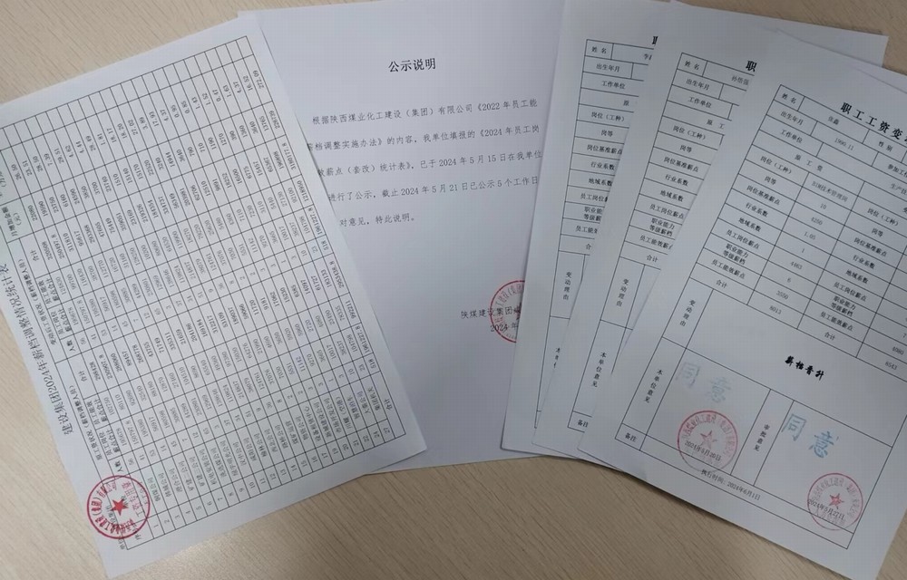 陜煤建設(shè)人力資源部：薪檔調(diào)整構(gòu)筑發(fā)展新篇章