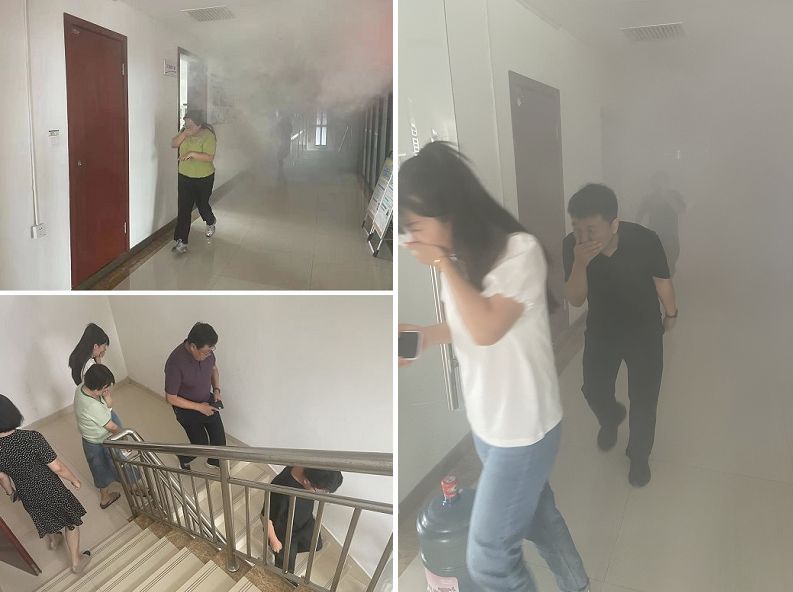 陜煤建設(shè)天工公司：聚鄰里單位合力助演練，依應(yīng)急方案逃生顯真章