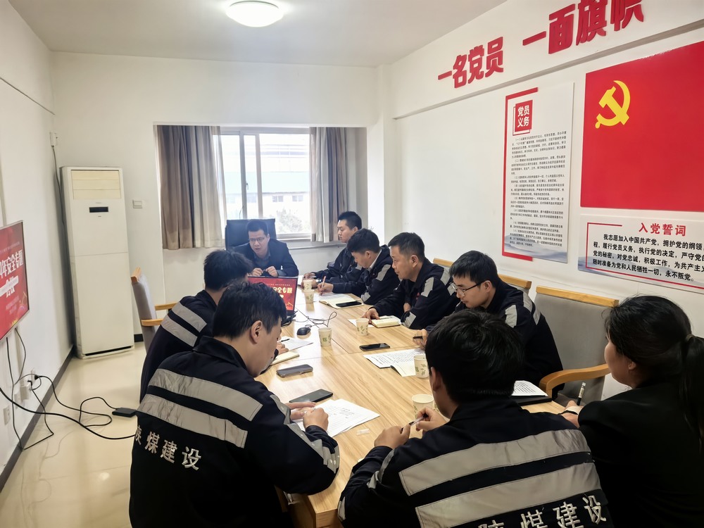 陜煤建設(shè)洗選煤運(yùn)營(yíng)公司神渭蒲城運(yùn)營(yíng)項(xiàng)目部： “主題黨日+”激發(fā)黨員活力，筑牢“百日安全”防線