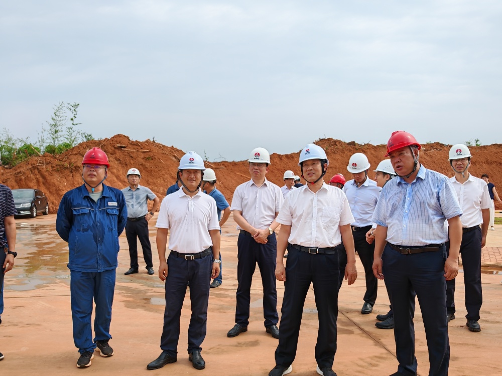 岳陽市委副書記、市長李摯一行深入天工公司項目一線檢查指導(dǎo)