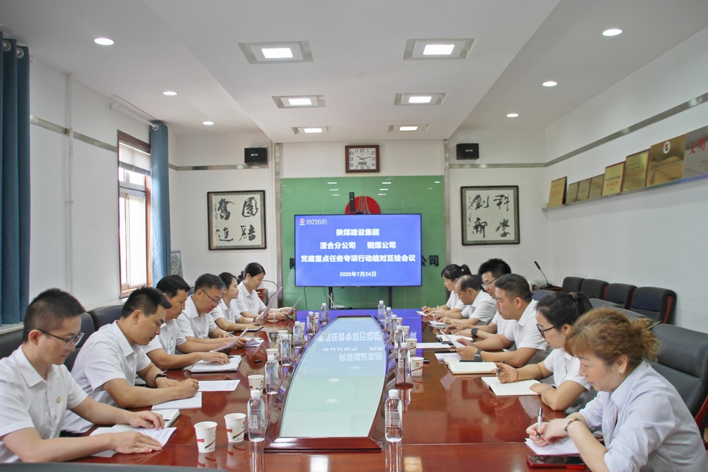 陜煤建設(shè)銅煤公司與澄合分公司：結(jié)對互檢共促黨群工作提質(zhì)增效