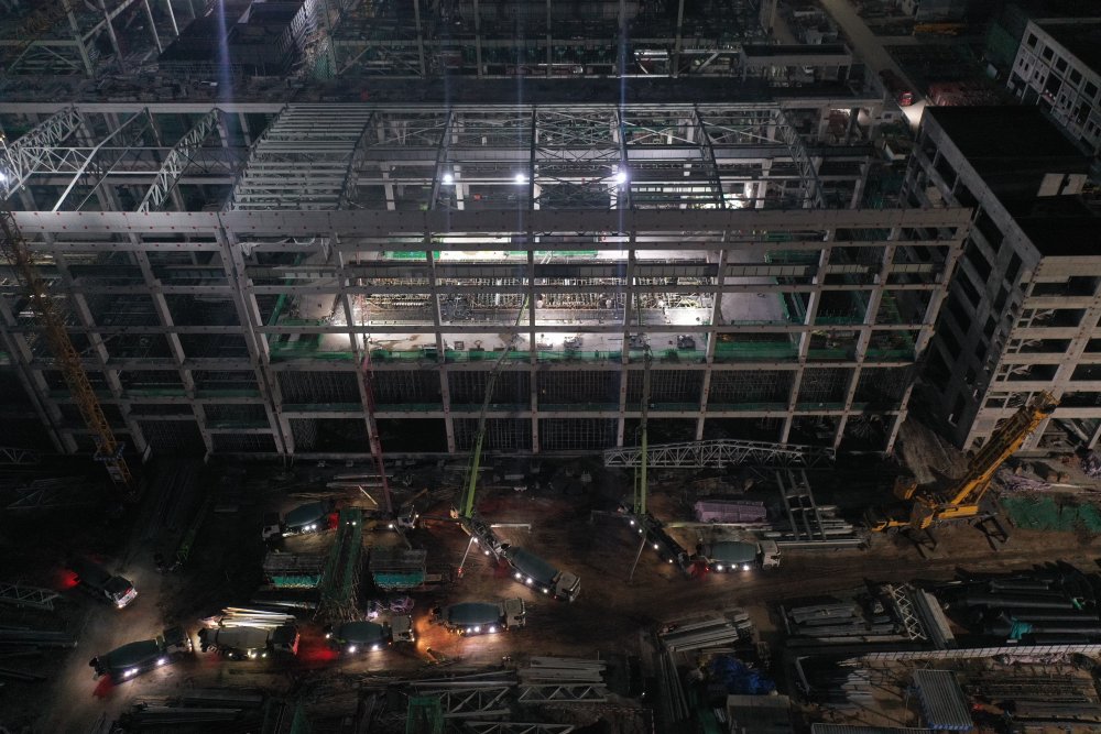 1800m3、21小時 見證陜煤建設(shè)黃陵電廠主廠房項(xiàng)目汽輪機(jī)建設(shè)新突破