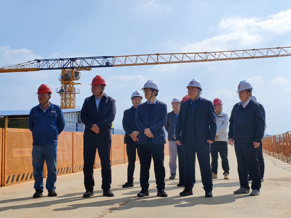 省紀委監(jiān)委駐陜煤集團紀檢監(jiān)察組組長、集團黨委委員、紀委書記閆恒光一行深入陜煤汨羅電廠項目調(diào)研指導工作