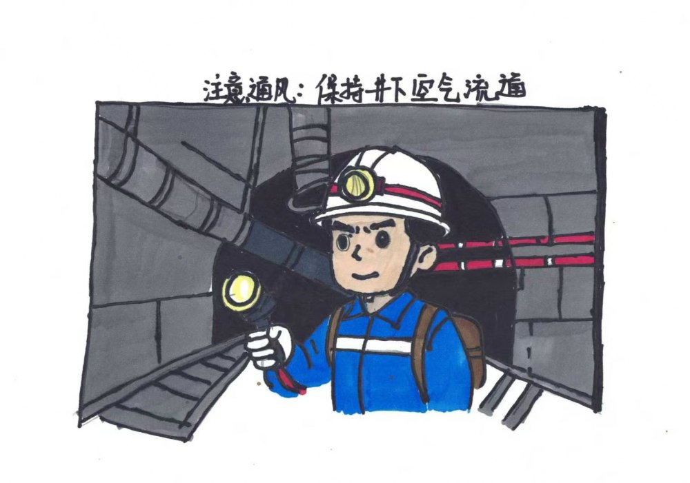 井下安全“四字訣”：通風、滅火、逃生、提能