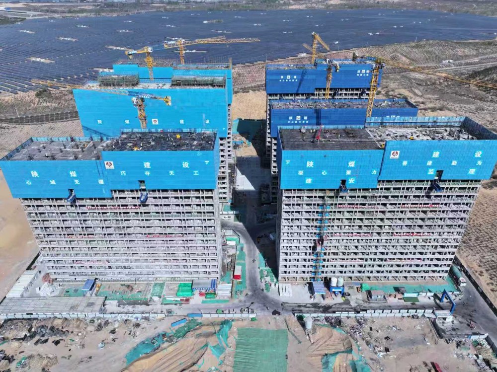 榆林化學(xué)倒班宿舍2#樓提前封頂，開啟項(xiàng)目交付新征程